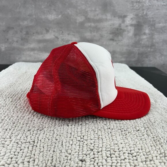 VINTAGE JIFFY LUBE MESH SNAPBACK TRUCKER HAT OSFA TWO TONE CAP - Picture 5 of 10